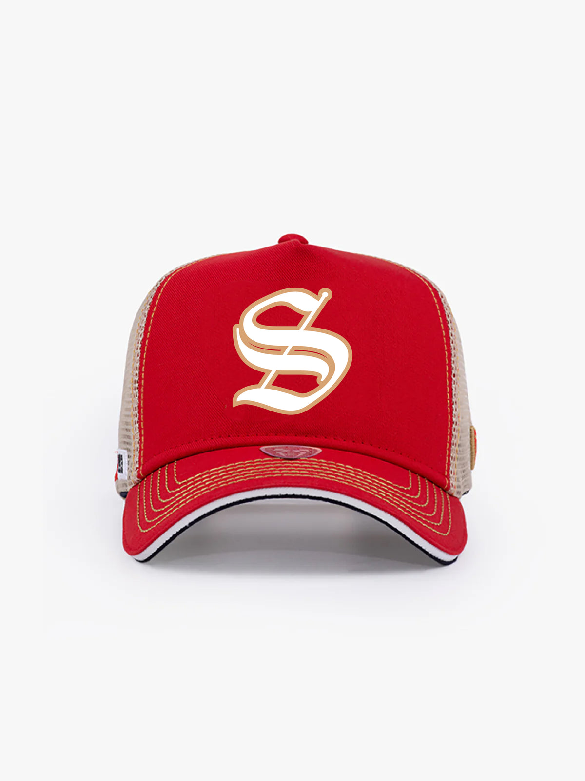 Trucker Hat - Name Collection - Custom Made - Kırmızı/Bej