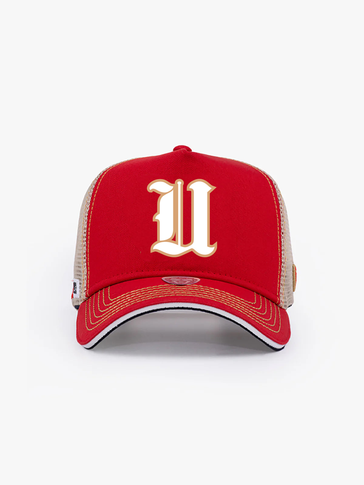 Trucker Hat - Name Collection - Custom Made - Kırmızı/Bej