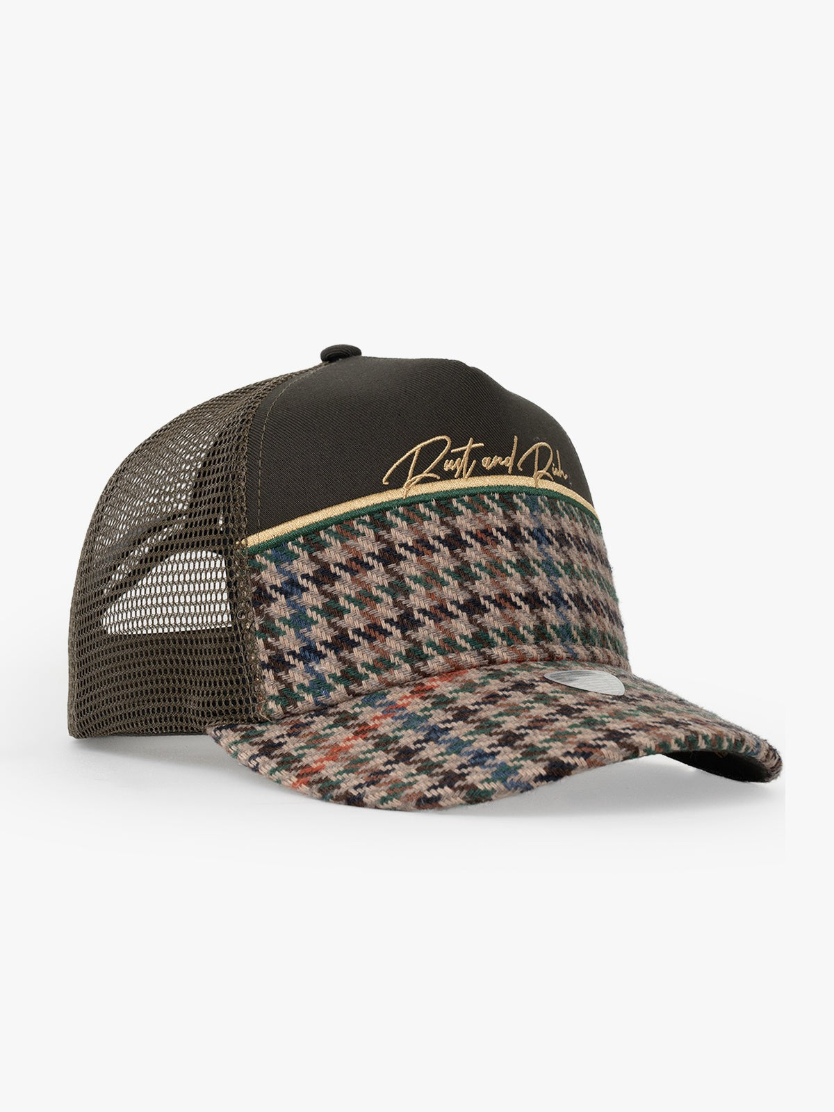 Trucker Hat - Curved Visor - Premium Collection - Royalty - Haki