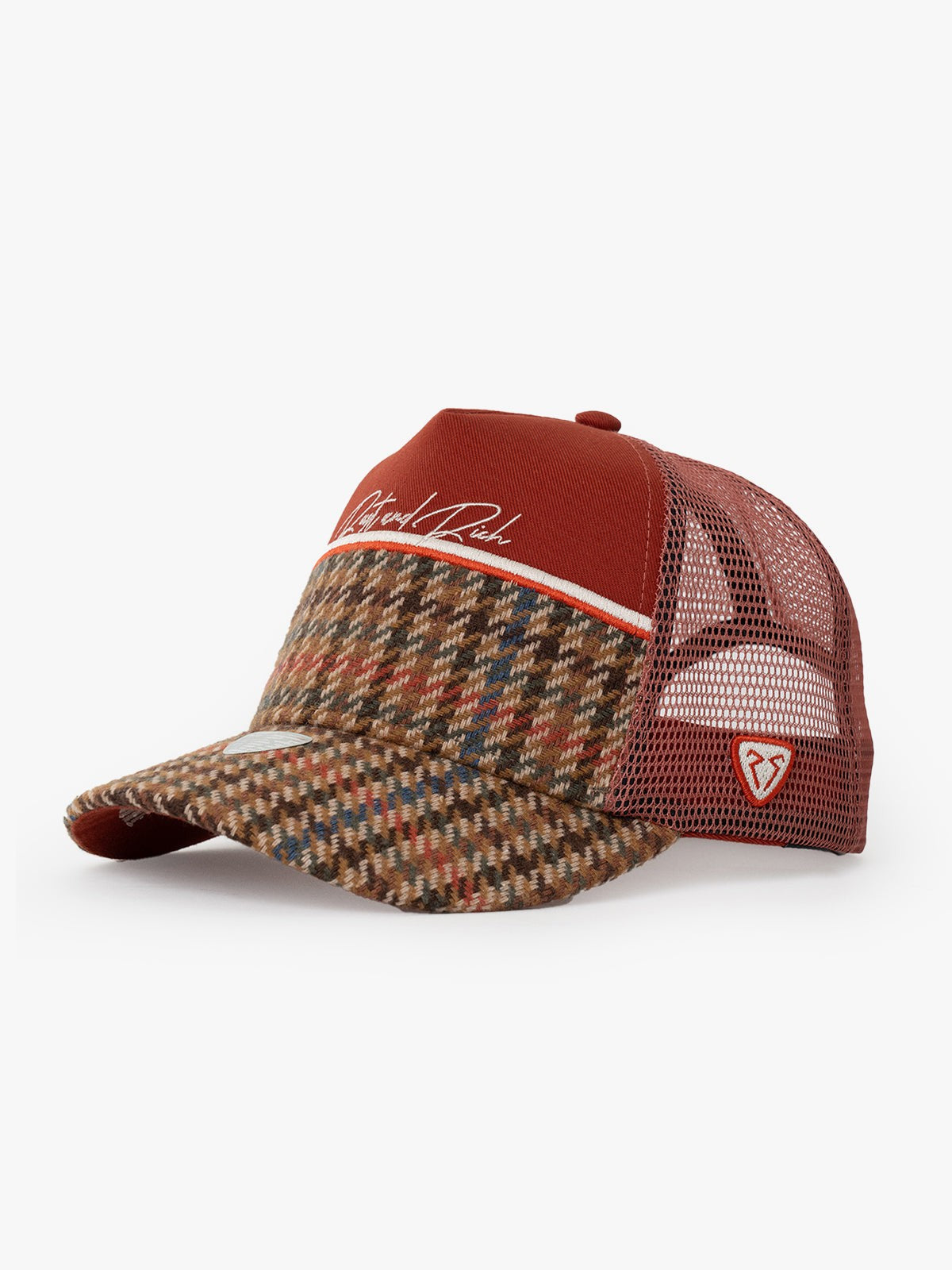 Trucker Hat - Curved Visor - Royalty - Brick