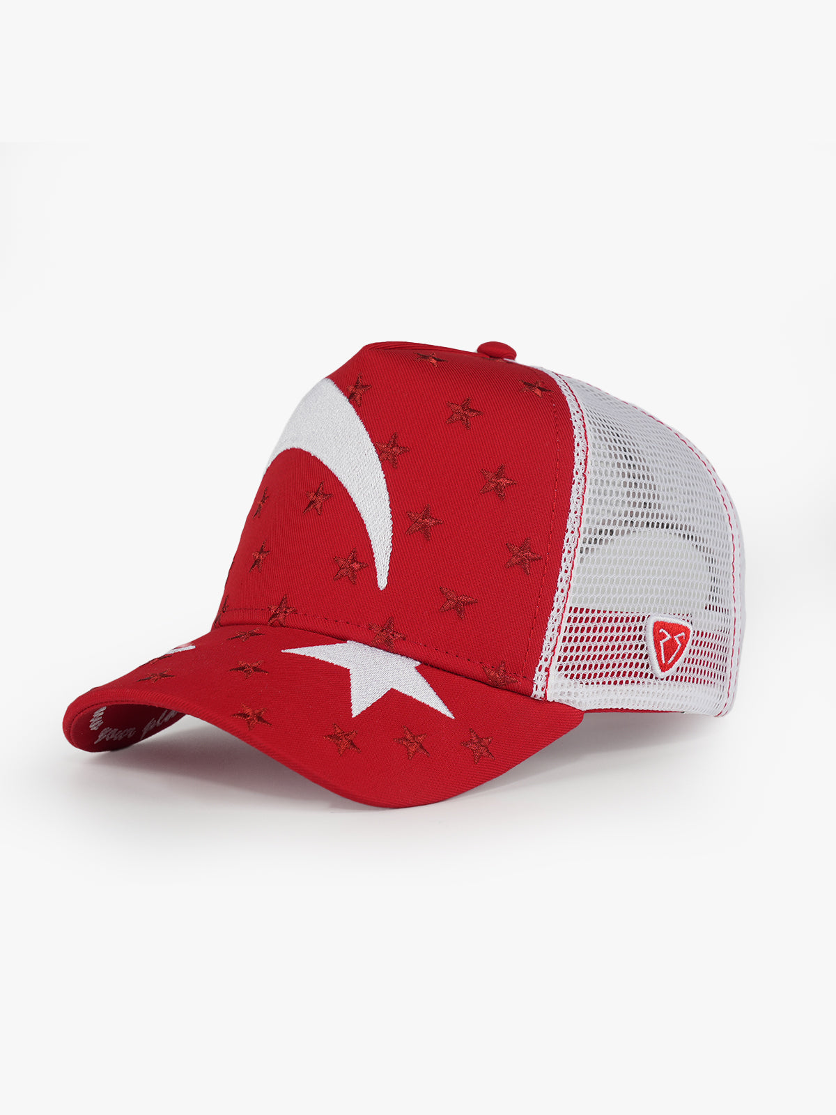 Trucker Hat - Crescent and Star - Red