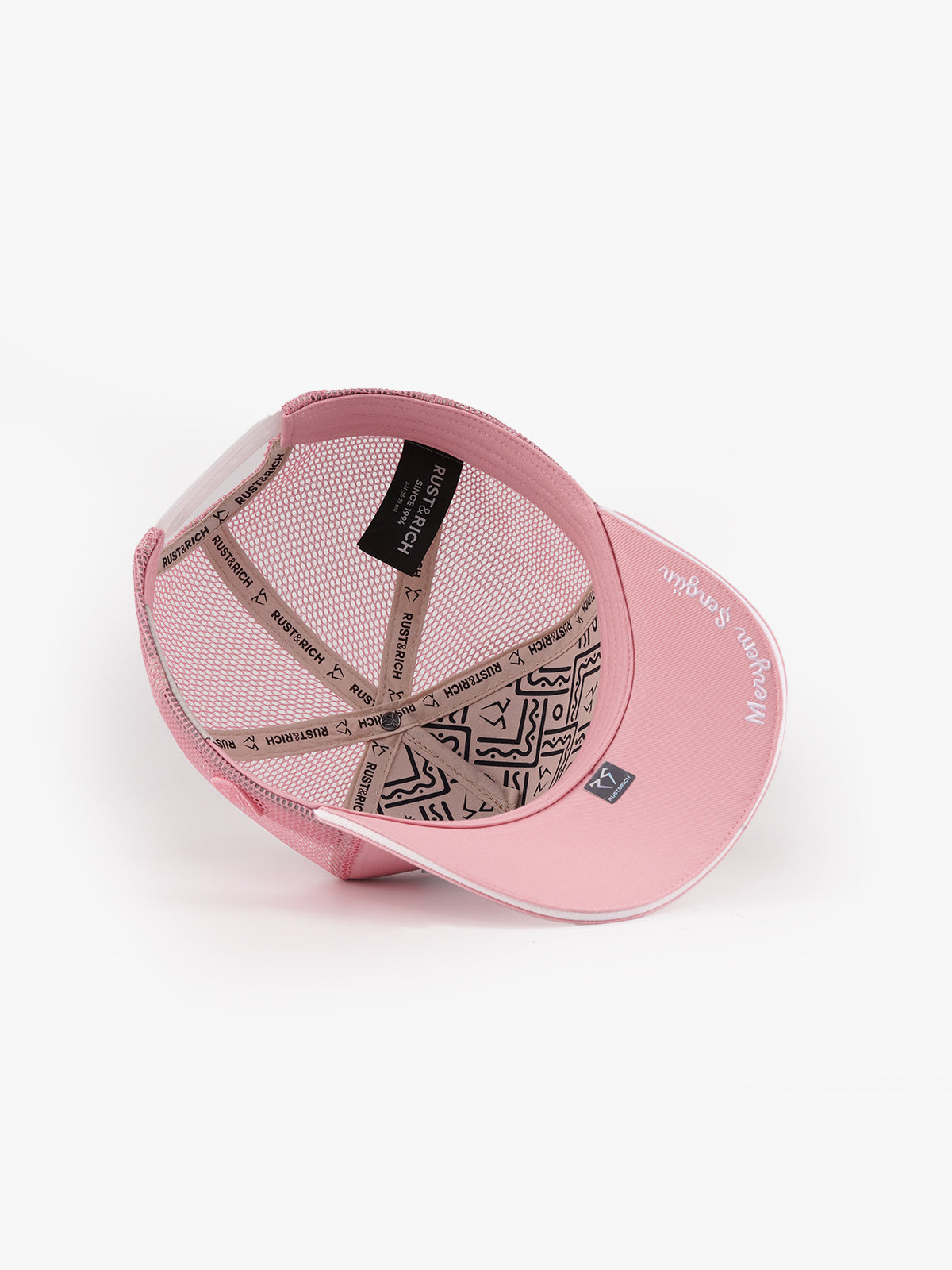 Trucker Şapka - Kişiselleştirme Üç Harf - Pembe