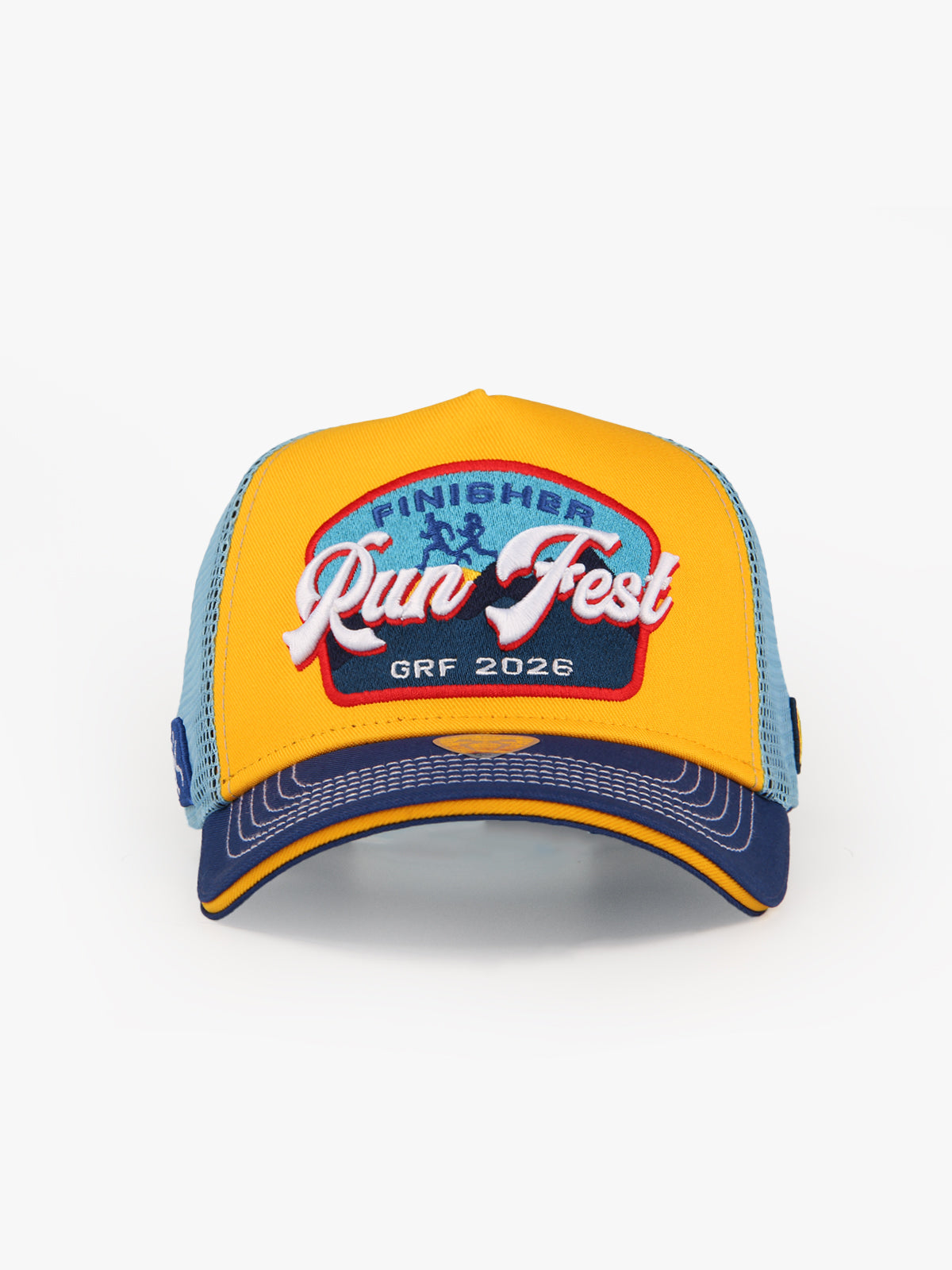 Trucker Hat - Run Fest - Yellow/Blue