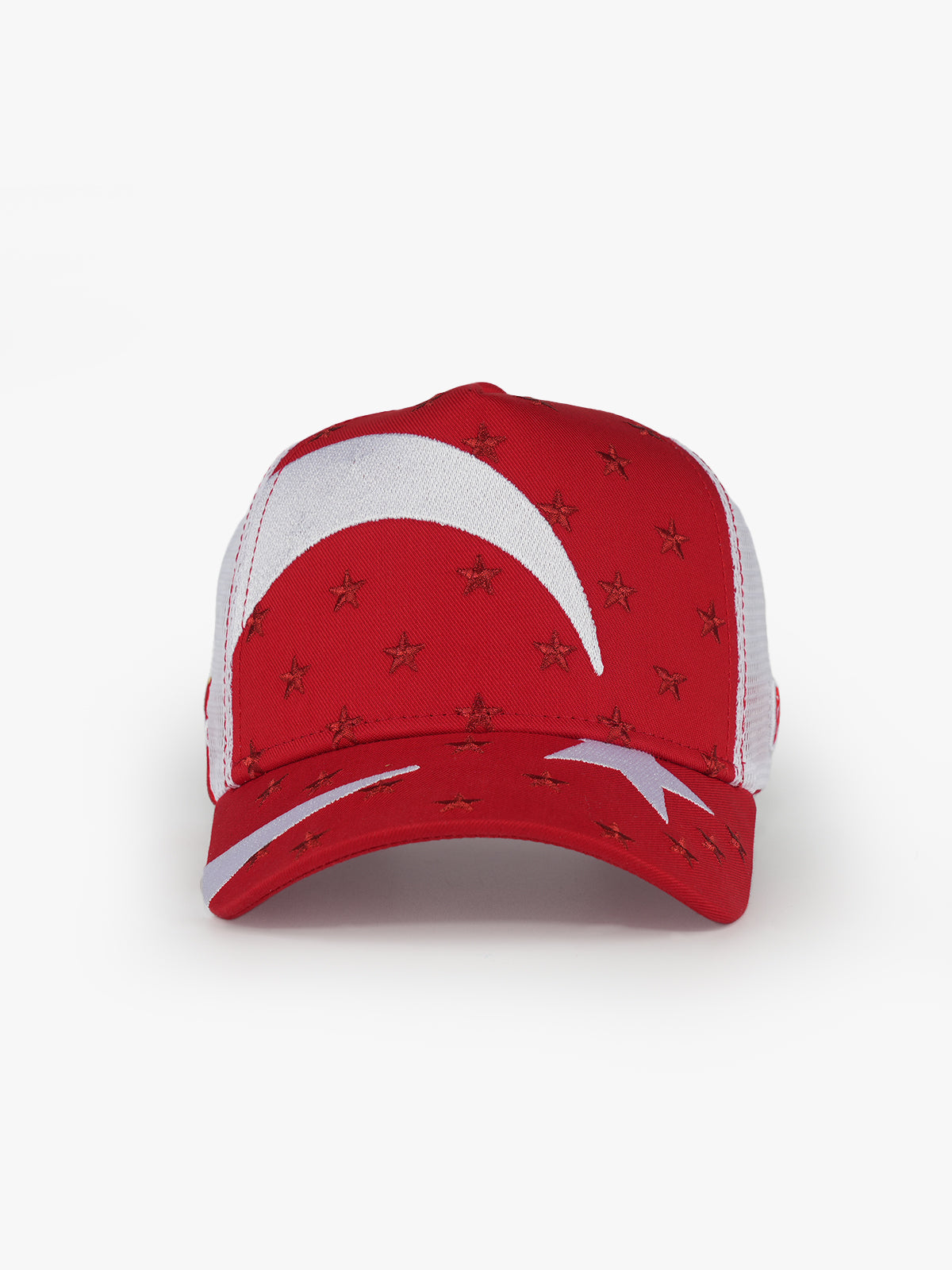 Trucker Hat - Crescent and Star - Red