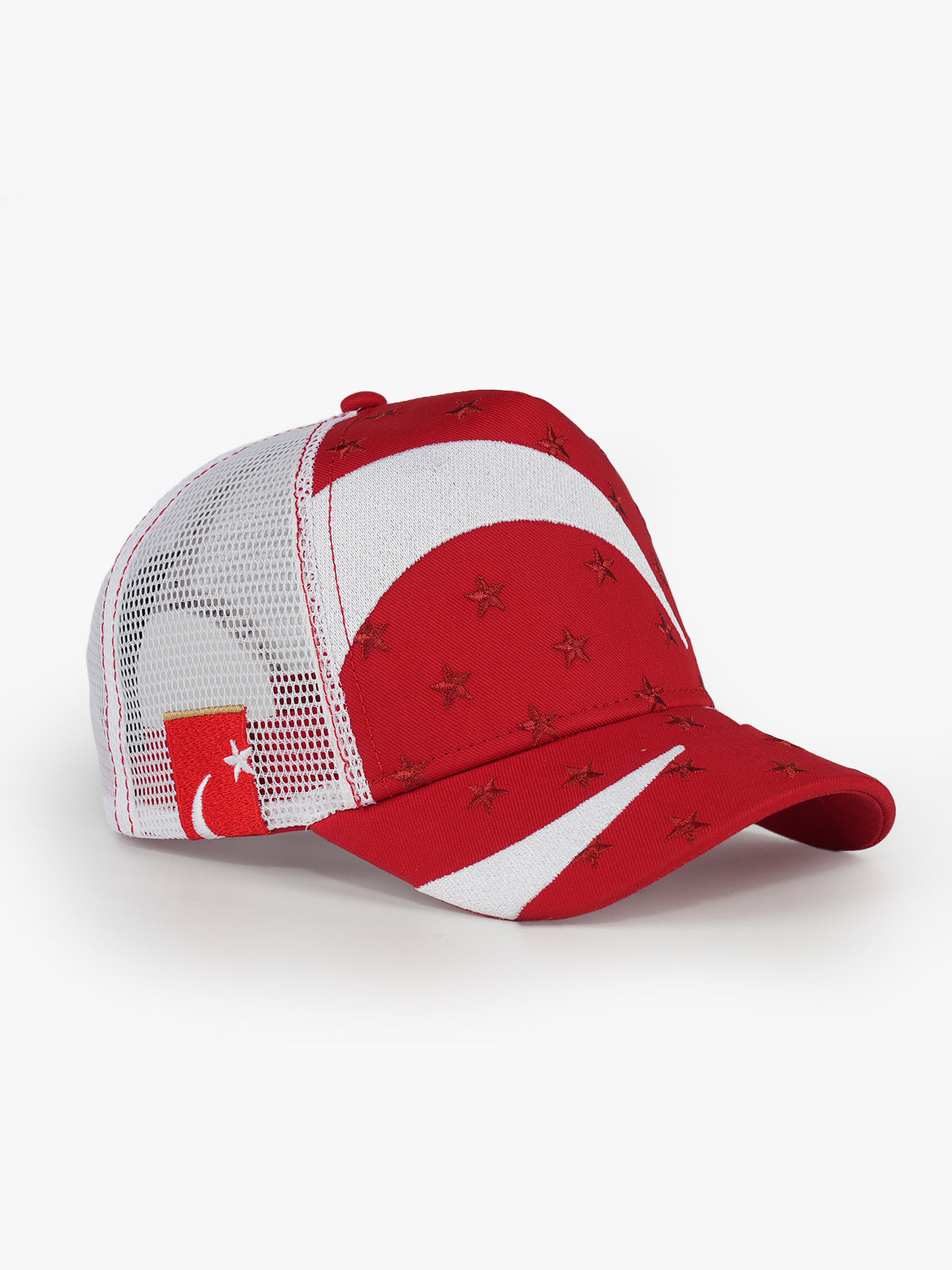 Trucker Hat - Crescent and Star - Red