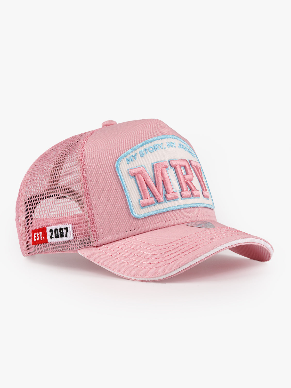 Trucker Şapka - Kişiselleştirme Üç Harf - Pembe