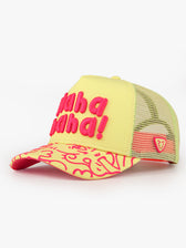 Trucker Hat - Doodle - Fuchsia/Yellow