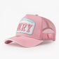 Trucker Şapka - Kişiselleştirme Üç Harf - Pembe