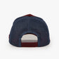 Trucker Hat - Name Collection - Custom Made Three Letters - Bordo/Mavi
