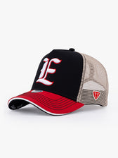 Trucker Hat - Personalization One Letter - Black/Beige