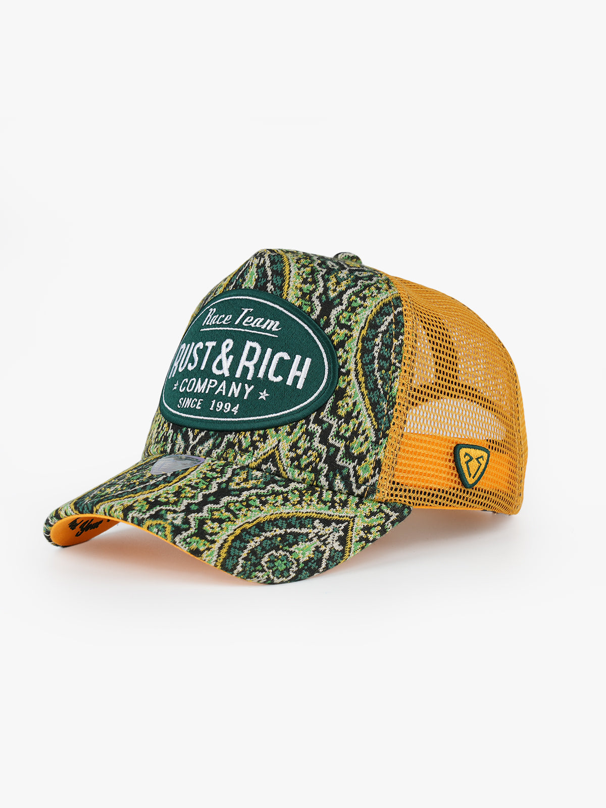 Trucker Şapka - Vintage Race - Yeşil/Sarı