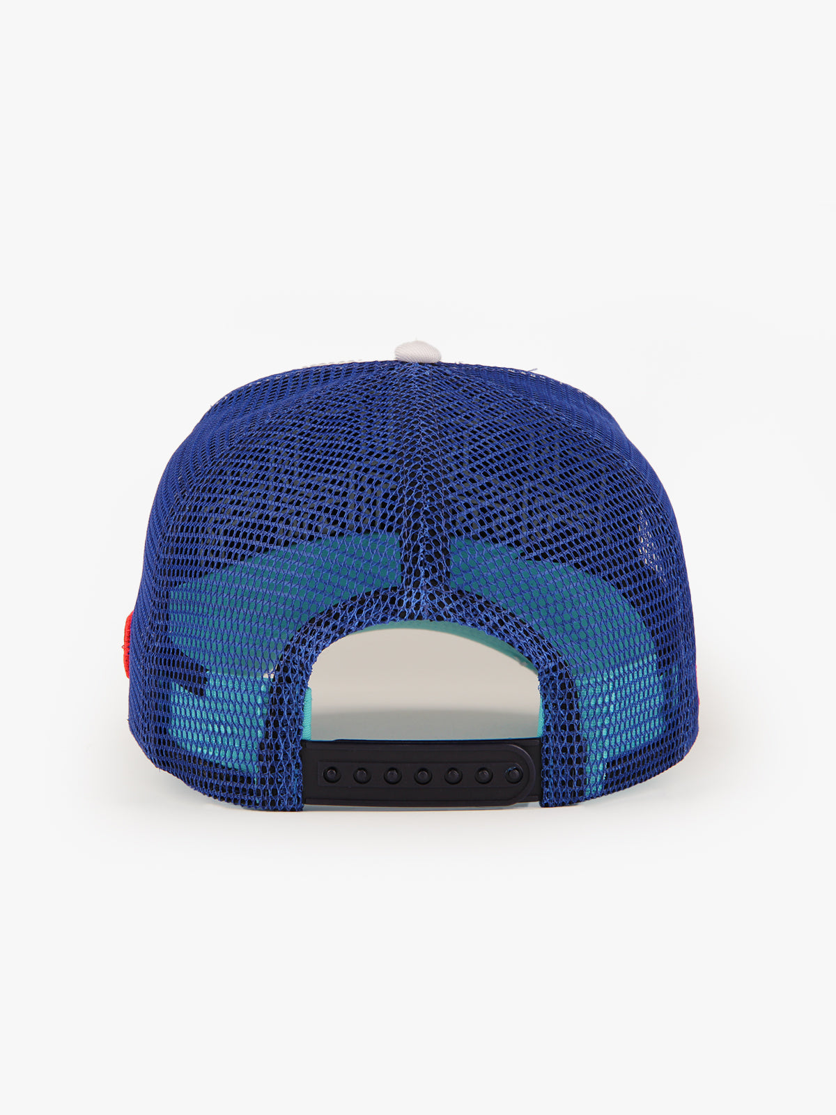 Trucker Hat - Name Collection - Custom Made Two Letters - Ecru/Royal Blue - 5