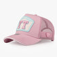 Trucker Hat - Name Collection - Custom Made Two Letters - Pembe