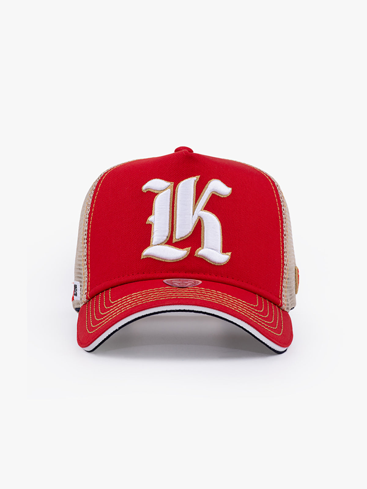 Trucker Hat - Name Collection - Custom Made - Kırmızı/Bej