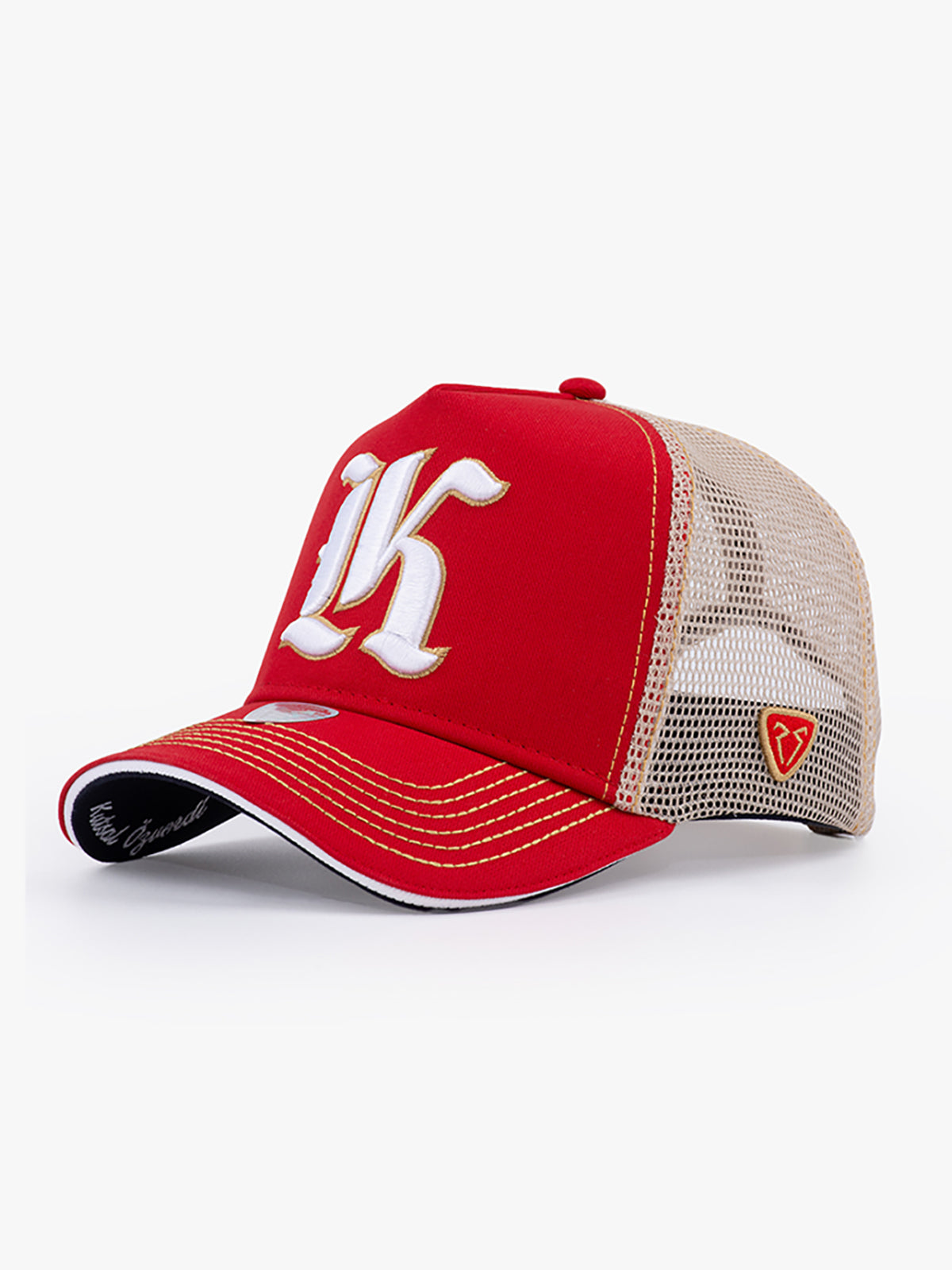 Trucker Hat - Name Collection - Custom Made - Kırmızı/Bej