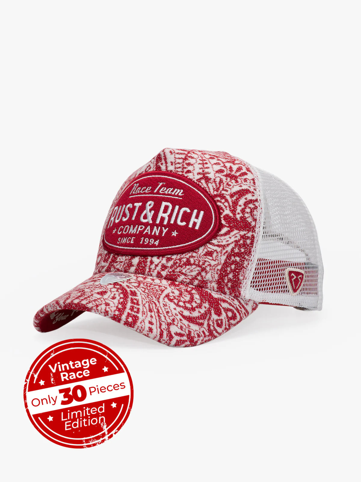 Trucker Hat - Premium Collection - Vintage Race - Burgundy