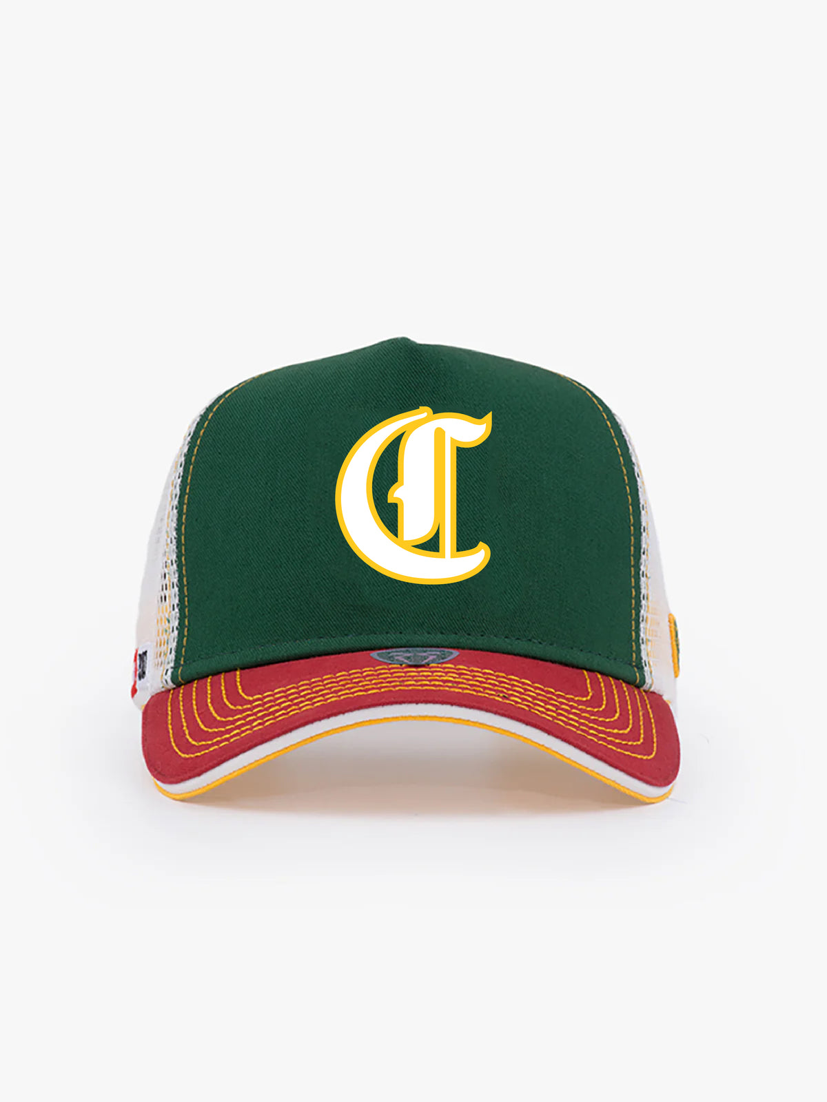 Trucker Hat - Name Collection - Custom Made - Yeşil/Beyaz