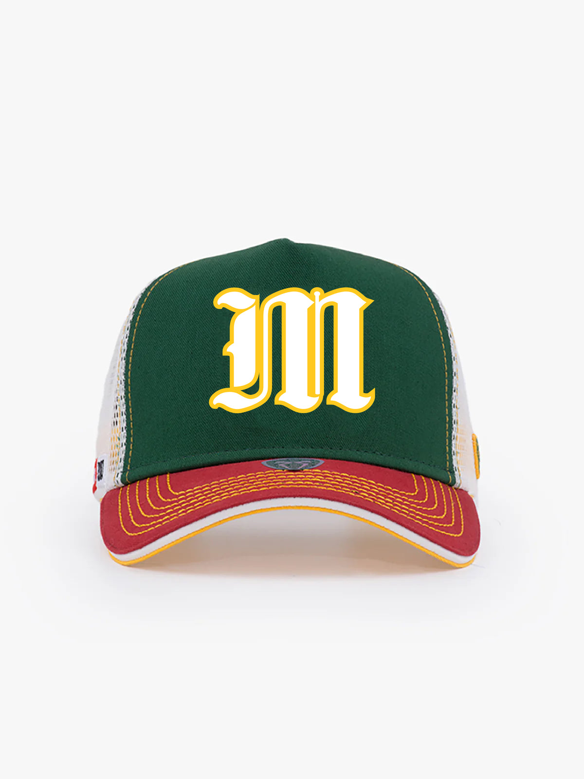 Trucker Hat - Name Collection - Custom Made - Yeşil/Beyaz