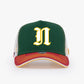 Trucker Hat - Name Collection - Custom Made - Yeşil/Beyaz