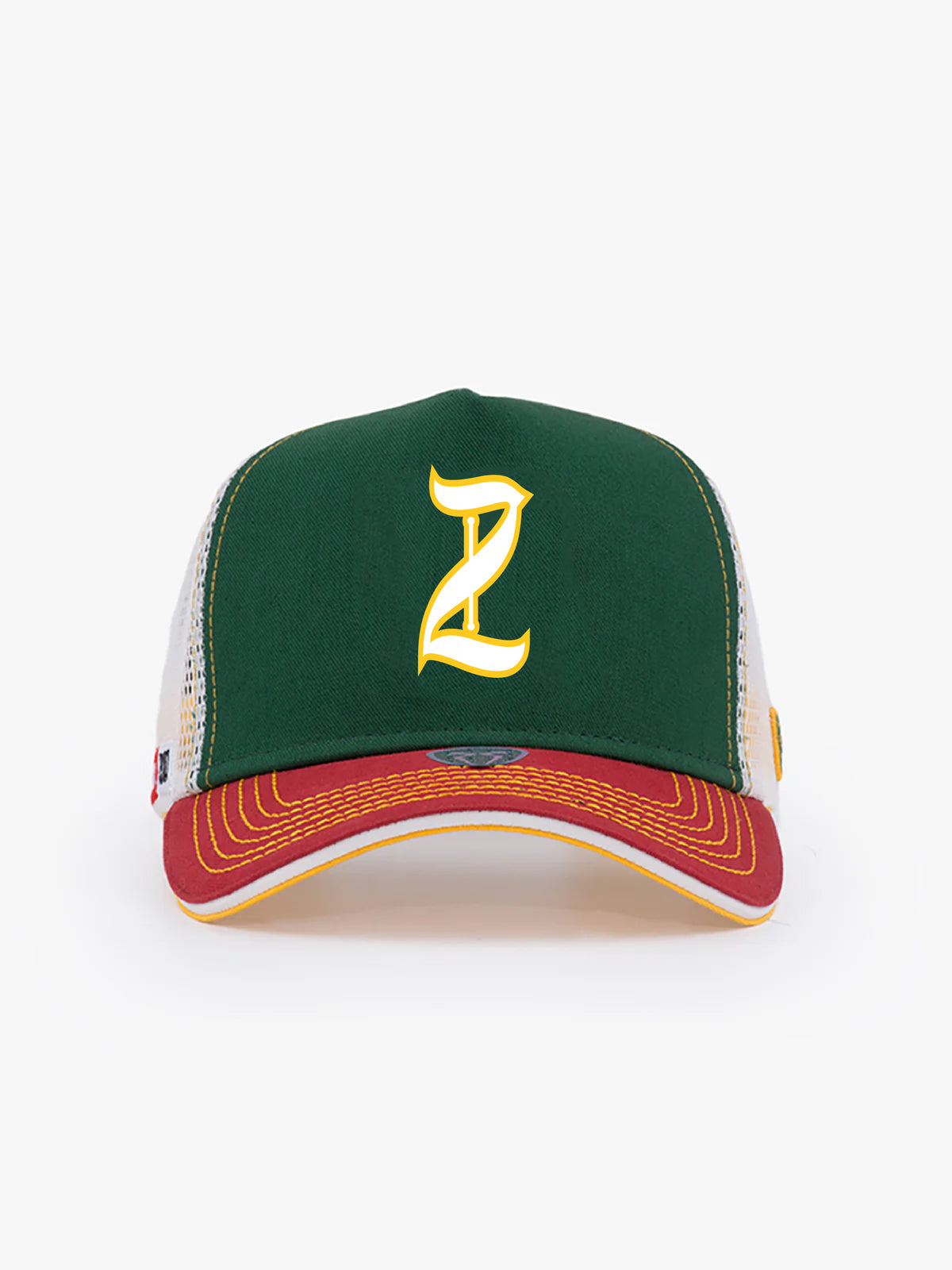 Trucker Hat - Name Collection - Custom Made - Yeşil/Beyaz